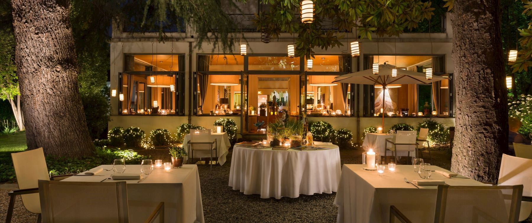 Ristorante romantico immerso nel verde di un parco privato