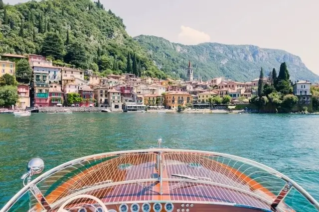 Varenna view from a Wood Boat